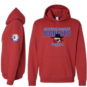 adult hoodie unisex (light blue) bandits logo style (copy)