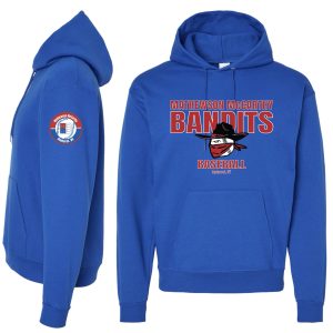 adult hoodie unisex bandits logo style