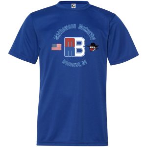 adult dryfit t shirt mmb usa circle style - royal