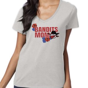 bandit mom shirt v neck (light blue) bandit mom style (copy)