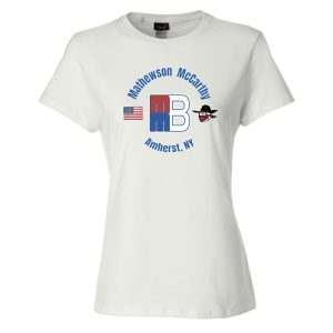 women's t shirt comfort (dark royal) mmb usa circle style (copy)